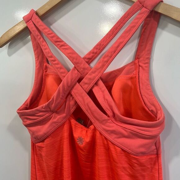 Athleta Womens Crunch And Punch Athletic Workout Tank Top Ember Orange Sz Small - Picture 4 of 6